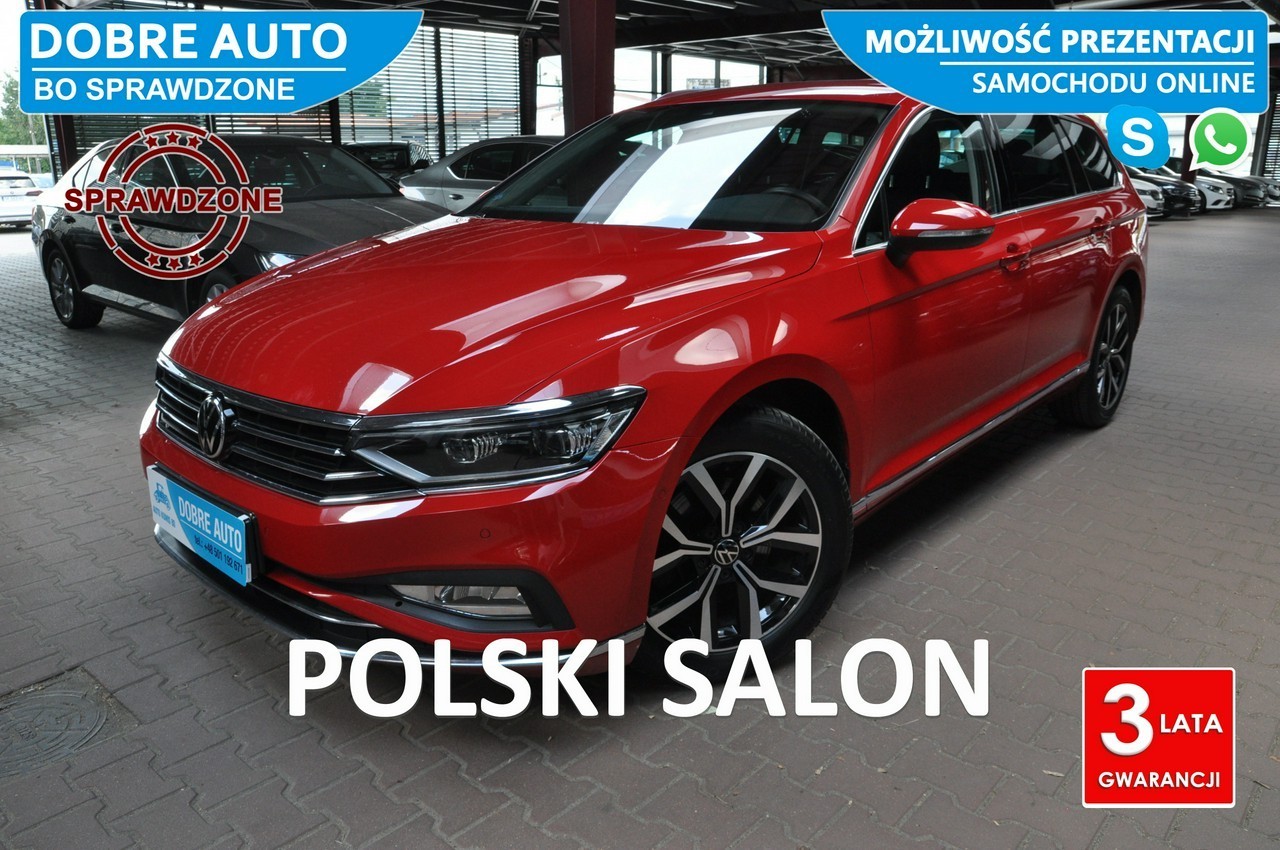 Volkswagen Passat B8 1.5 150KM DSG, Matrix, MartwePole,Kamery360,El.Klapa,HandsFree,FV23%