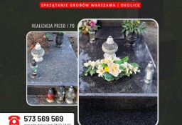 Mycie grobu Warszawa, dekoracja wiązanki i znicze