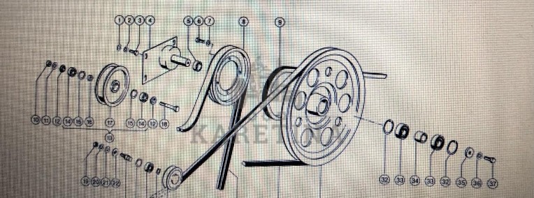 Koło pasowe Claas Mega 370-340 Nr katalogowy 000 603 145 3-1