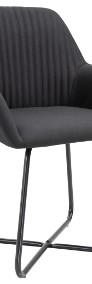 vidaXL Krzesła do jadalni, 4 szt., czarne, tapicerowane tkaniną277106-3
