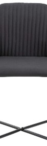 vidaXL Krzesła do jadalni, 4 szt., czarne, tapicerowane tkaniną277106-4