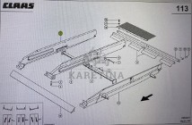 Ściana Sita Claas Mega 370-340 Nr kat. części prawa 000 542 208 0