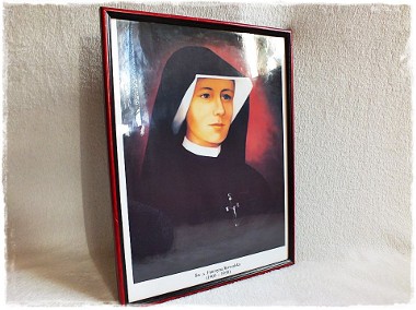 Stary Święty Obraz Św. Siostra Faustyna Kowalska-1