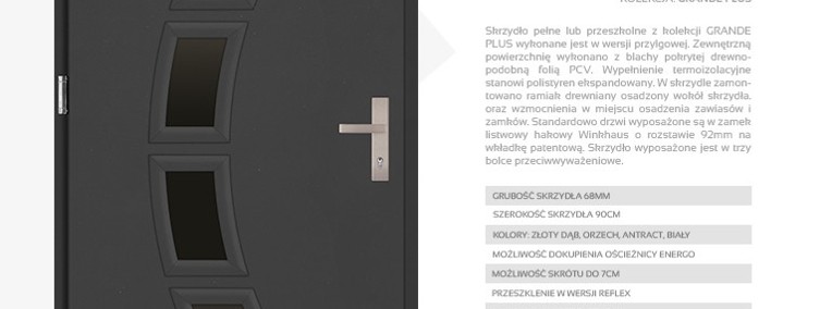 Drzwi wejściowe stalowe SETTO model ROMBO PLUS-1