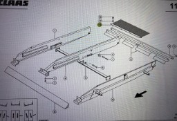Grzebień Claas Mega 370-340 Nr kat. części 000 739 805 1 Nr kat. części 000 739 805 1