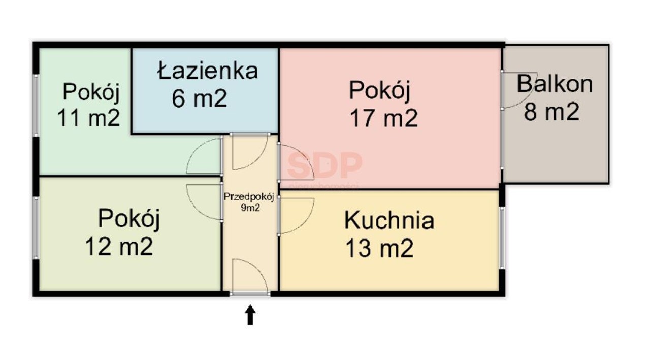 Mieszkanie na wynajem, 68 m² Jagodno, Buforowa