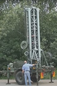 Wojskowa wieża mobilna / wojskowy maszt antenowy 25m-2