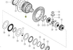 Claas Xerion 4000 - mechanizm róźnicowy dyferencjał - koło zębate 0006278810