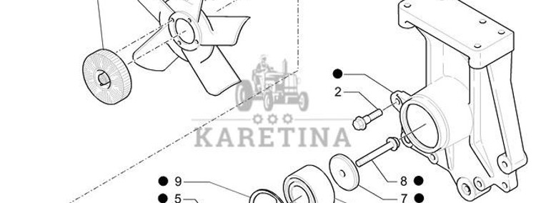 New Holland T6010 Piasta 81862862-1