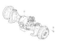 Claas Xerion 4000 - most napędowy, zwolnica, zwrotnica, dyferencjał, półoś 0006276504