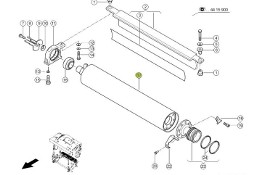 Claas Jaguar 970 - walec dolny tylny gładki 0026538050
