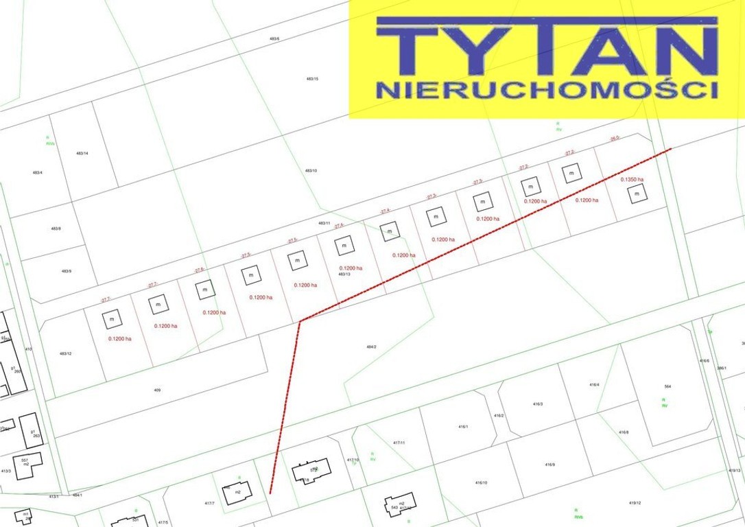 Działka 1200 m² w Giełczynie - Widok 3