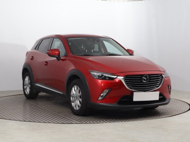 Mazda CX-3 , Salon Polska, Serwis ASO, Skóra, Navi, Klimatronic,-1