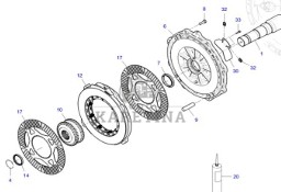 Fendt 930 933 936 939 942 Vario Gen 6 Hamulec Tarczowy Kompletny Prawa Lewa Strona CZĘŚCI