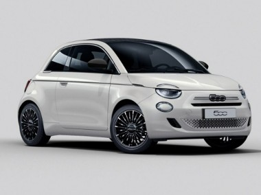 Fiat 500 HYBRID CABRIO 1.0MT 65KM LA PRIMA, Biały Ice - Dostępny od ręki-1