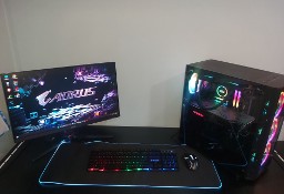 Zestaw komputerowy Pc + monitor + mysz + klawiatura + podkładka