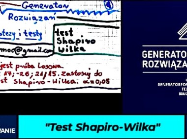 "Test Shapiro-Wilka" - Rozwiązanie zadania. #Testy #Wnioskowanie-1