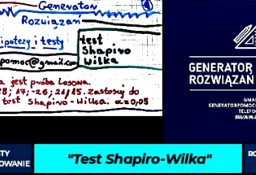 "Test Shapiro-Wilka" - Rozwiązanie zadania. #Testy #Wnioskowanie
