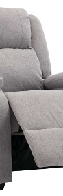 vidaXL Rozkładany fotel telewizyjny, jasnoszary, tapicerowany tkaniną248694-3