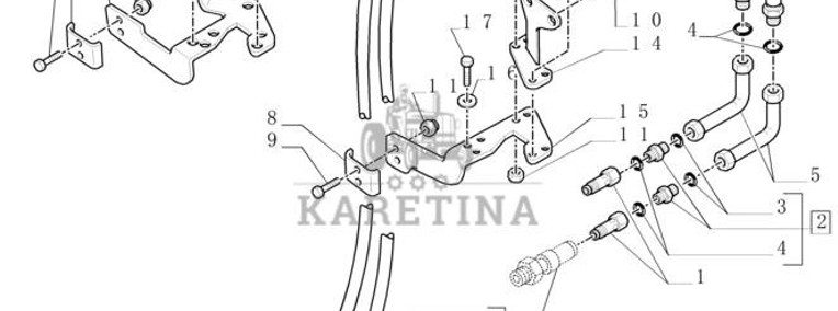 New Holland T6010 T6090 T6070 Wąź giętki 12.70 mm id x 3900.00 mm, sae j516 47057085-1