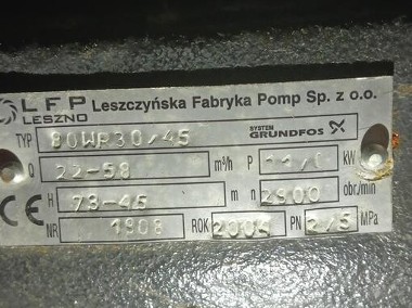 Pompa wielostopniowa, Leszczyńska Fabryka Pomp, system Grundfos-1