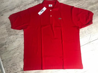 Czerwony t-shirt Lacoste z metką XXL-1
