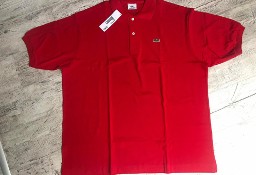 Czerwony t-shirt Lacoste z metką XXL