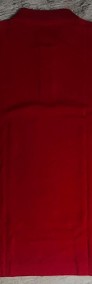 Czerwony t-shirt Lacoste z metką XXL-3
