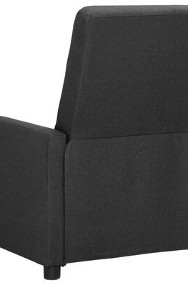 vidaXL Fotel rozkładany, ciemnoszary, tapicerowany tkaniną-2
