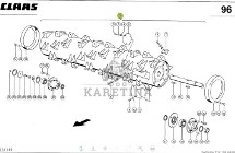 Claas Mega 208 218 360 370 Tucano 440 450 Bęben APS Bęben Doprowadzający 00 0663 041 3