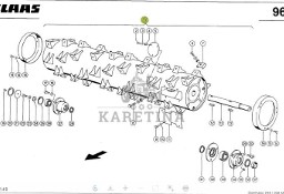 Claas Mega 208 218 360 370 Tucano 440 450 Bęben APS Bęben Doprowadzający 00 0663 041 3