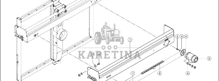Claas Lexion 600 RAMA NOŚNA 0007982540 (Napęd dla dmuchawa odsysająca)-1