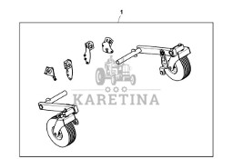 John Deere 960 - Zestaw koła BCC10131 (Podbieracz)