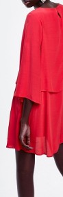 (42/XL) ZARA/ Czerwona sukienka z Madrytu/ NOWA z metką-3