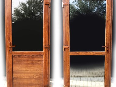 Drzwi Nowe Ciepłe wzmacniane od ręki 90x200 złoty dąb-1
