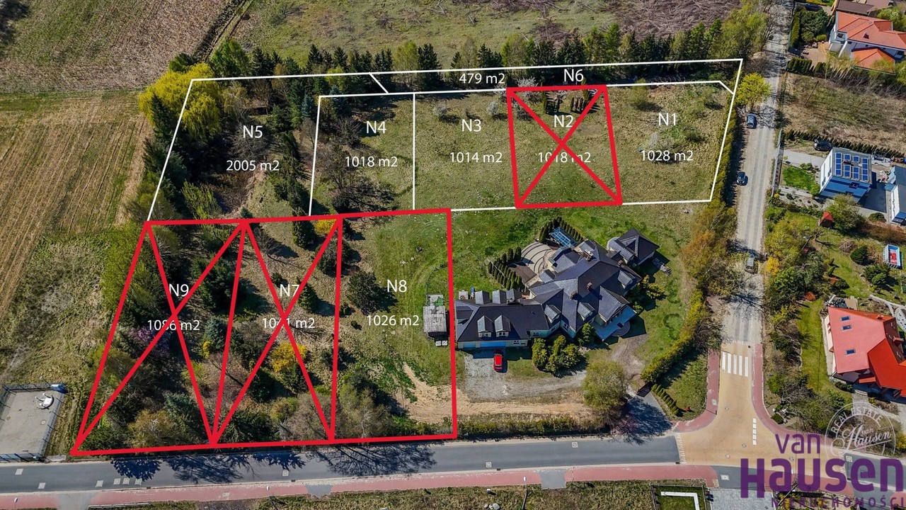Super Działka Kochanowskiego 1026 m² Złotniki, Jana Kochanowskiegowielkopolskie
