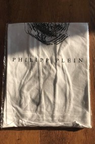Philipp Plein T-shirt cotton back logo koszulka M biała-2