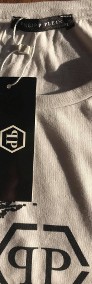 Philipp Plein T-shirt cotton back logo koszulka M biała-4