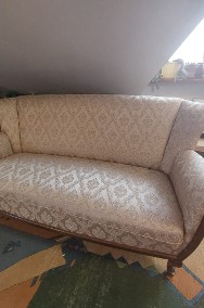 Sofa z dwoma fotelami , tapicerowane, po renowacji -2