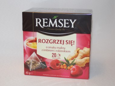 Herbata owocowa Remsey rozgrzej się malina rokitnik imbir 20 torebek-1