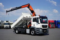 MAN TGX TGS / 18.480 / E 6 / 4 X 4 / WYWROTKA + HDS / PALFINGER PK 20001 / PILOT
