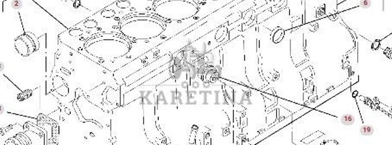 Massey Ferguson 8480 Blok Cylindrów V836867046-1