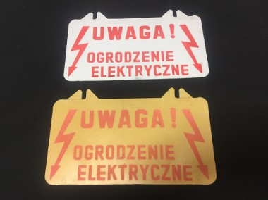  PRL tablica ogrodzenie urządzenie elektryczne-1