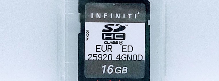 Karta SD do nawigacji Infiniti ITGEN5 V6 EU-1