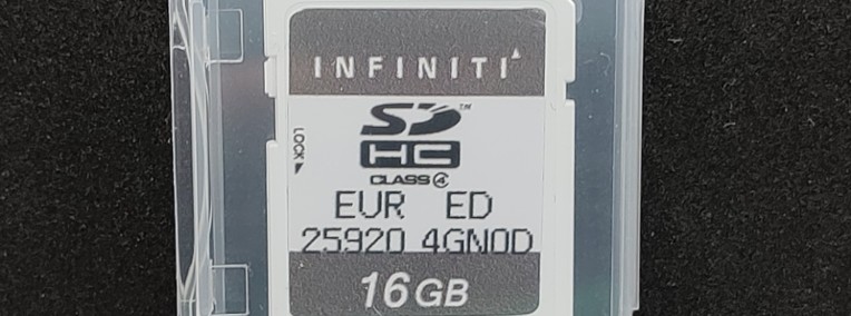 Karta SD do nawigacji Infiniti ITGEN5 V6 EU-1