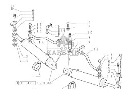 New Holland T6010 Sil wspom ukl kier double acting, 28mm rod, 195mm stroke 47132184