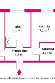 Dwupokojowe mieszkanie z oddzielną kuchnią-2