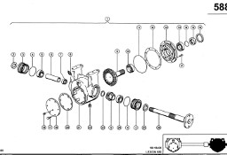 Claas Lexion 580 OBUDOWA PRZEKŁADNI 0006696031 (Przekładnia prawa, napęd rotora)