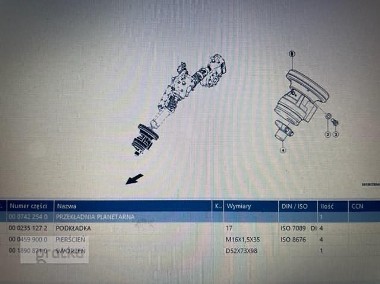 0007422540 Przekładnia napędu kosy claas V1350 - V1050-1