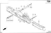 Claas Lexion 560 KORPUS PRZESTAW. 0007691422 (Oś kierowana; uniwersalna)